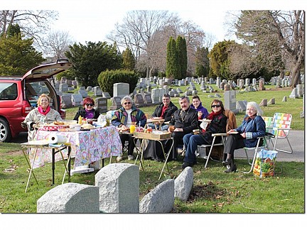 Easter Cemetery Visit - Gridley - Dzus - Kuscht - DeBole's - Fr. Igor