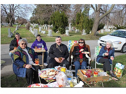 Easter Cemetery Visit Kuscht - DeBole's - Fr. Igor